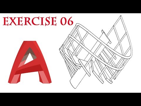 Auto CAD Tutorial 3D: spiral staircase