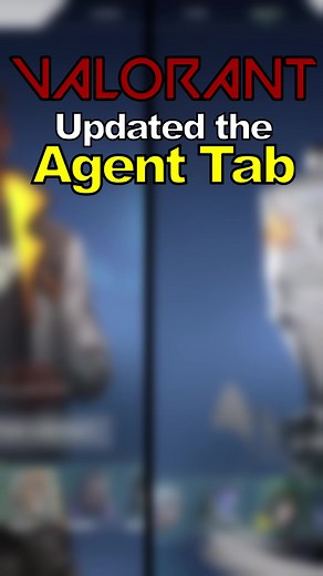 Agent Select Update in Valorant