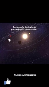47K reactions · 11K shares | Como funciona el sistema solar en verdad. #sol #sistemasolar #Astronomía #galaxia #curiosidad #espacioexterior | Curiosa Astronomia | Facebook