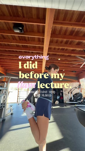 Morning Routine of a Nursing Student for Balance