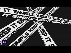 After Effects Tutorial - Creative Typography Animation in After Effects - (Free Project)