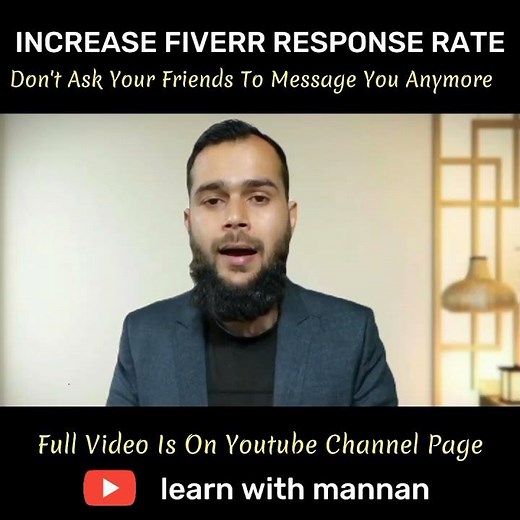 Fiverr Response Rate Problem #learnwithmannan #fiverr #fiverrtips #fiverrgig
