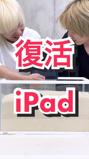 水没したiPadを米で復活させる方法