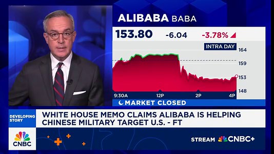 White House memo reportedly claims Alibaba is helping Chinese military target U.S.