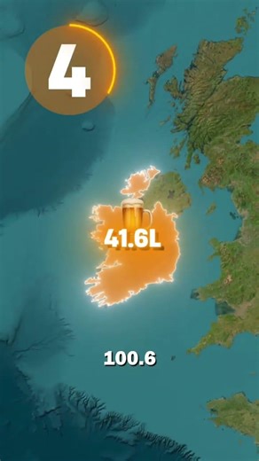Главные Алкаши Мира или где больше всего пьют? #history #facts #map #shorts #viral #on #top
