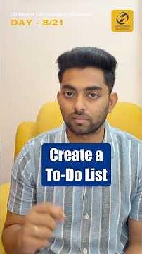 Day 8 - Create a To-Do List ✍️ | 21 Days of Life-Changing Disciplines ✨