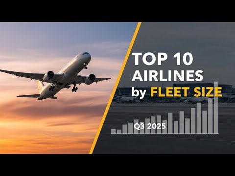 Top 10 of the World's Largest Airlines by Fleet Size in Q3 2025