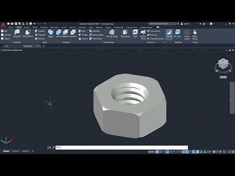 How to make nut on AutoCAD | Design a nut on AutoCAD
