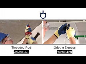 Gripple Express vs Typical Threaded Rod Installation