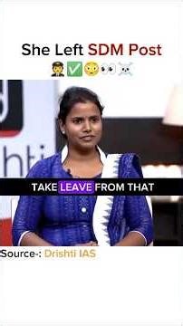 She Left SDM Post 😳✅ | UPSC Interview