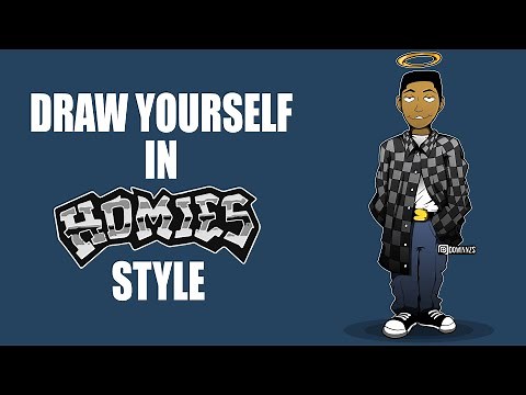 How To Draw Yourself as a Homies Character - Step By Step - Adobe Illustrator
