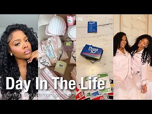 vlog: day in the life | 24 HOURS WITH MY MOM 💕✨( girl’s night, Q&A, makeup) ft. @VictoriasSecret
