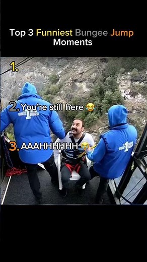 Top 3 Funniest Bungee Jumping Reactions 🤣 | Top 3 Moments You Have to See