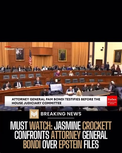 Congresswoman Jasmine Crockett just delivered at the hearing on the Epstein’s files. She was fed up, and she had every right to be. Attorney General Bondi walked in to play games, refusing to answer direct questions, dismissing victims, and lying repeatedly. Jasmine didn’t waste time with questions. She confronted Bondi with fact after fact, calling out the lies and the cover-up while this administration protects powerful predators instead of survivors. Jasmine stood unshaken and uncompromising.