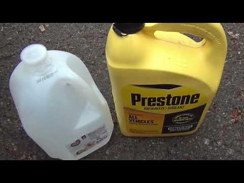 How To Mix 50/50 Antifreeze 100% concentrate/Distilled water