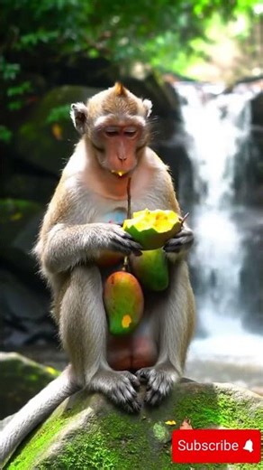 Watch This Monkey Eat Like a Pro – Nature’s Foodie Star!