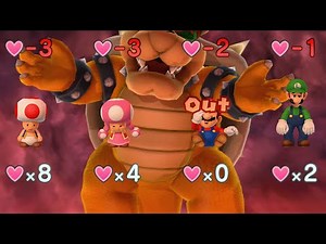 Mario Party 10 - Toad vs Toadette vs Mario vs Luigi vs Bowser - Chaos Castle