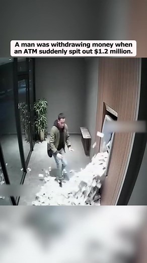 A man was withdrawing money when an ATM suddenly spit out $1.2 million. #fpy #tiktok #fpyシ #fpyyyyyyyyyyyyyyyyyyyyyy #new