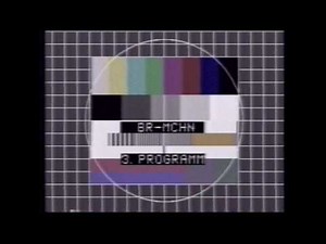BR Sendeschluß 80er Jahre mit Testbild