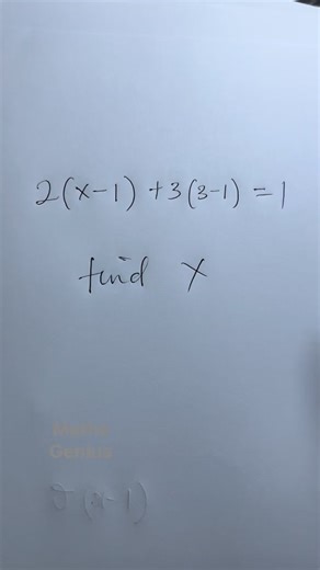Equation with brackets | Mathematics Genius