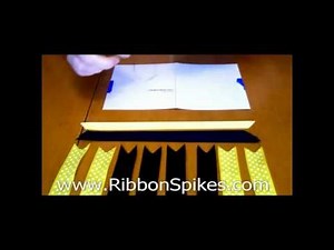 How to make Cheerleader Ribbon Spike Hair bows