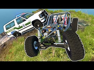 Rock Crawling Police Chase with Spycakes! - BeamNG Multiplayer Mod Gameplay