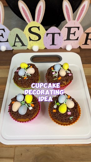 15K views · 103 reactions | EASTER CUPCAKE DECORATING IDEA #eastertreats #EasterBasket #easterbunny #cupcakes | Easy Recipes & Lifestyle Tips | Facebook
