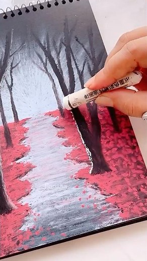 Oil pastel art✨ #art #painting #shorts