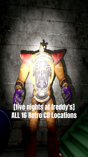 ALL 16 Retro CD Locations #FNAF #SecurityBreach #SecurityBreachFNAF #Horror #Scary #HorrorGame #ScaryTikToks #fyp #FiveNightsatFreddy #Jumpscare