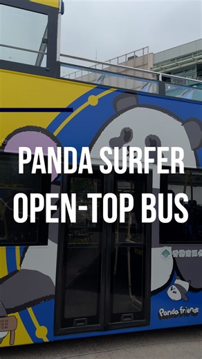 Citybus and Ocean Park have launched the Panda Surfer open-top bus tour featuring panda-themed designs and routes between Tsim Sha Tsui and Central starting this Saturday. #hongkong | China Daily