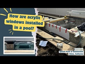 Installing a Clear Acrylic Pool Window | Watch the Process Step-by-Step!