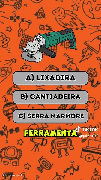 Qual é a ferramenta? #quiz #pergunta