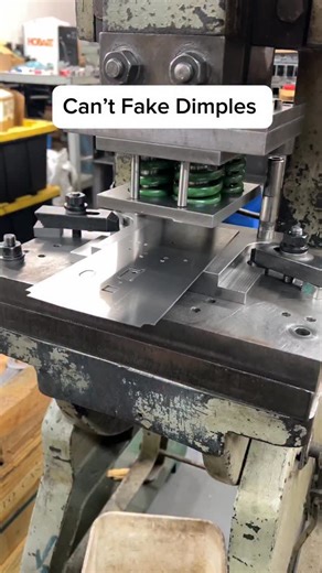 Can’t fake dimples. Real Romanian G-model flats get the real treatment: stamped in with force, not machined or welded on. This is how the original tooling did it, and it’s still the right way. #AK47 #RomanianAK #RomyG #GModel #ReceiverBlank Dimples Gunsmith Toolmaker Stamping Forging Firearms Manufacturing MadeInUSA NoFakes Weaponsmith Machinist | ReCreator Blanks