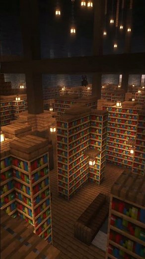 Grand Library Interior #minecraft #minecraftshorts #minecraftbuilding #minecraftbuild #minecrafter