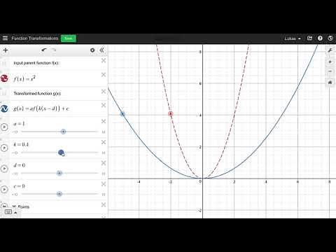 Transformations in Desmos