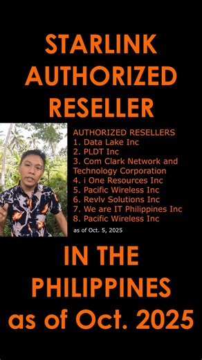 STARLINK AUTHORIZED RESELLER IN THE PHILIPPINES AS OF OCTOBER 2025 #Starlink #StarlinkRefer #StarlinkReferral #StarlinkActivate #StarlinkActivation #starlinkinternet #starlinkphilippines #starlinkresidential | Rowin Mandia