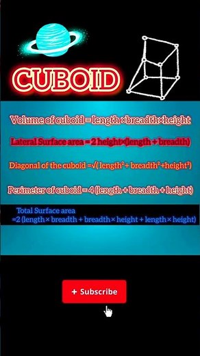 Class 8 Maths | Chapter- 9| Mensuration | New NCERT | session (2024 - 2025) | #cuboid