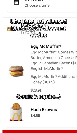 March 2026 UberEats Discount Codes Revealed