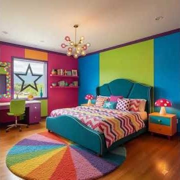 Obsessed with my Colorcore dream home! #DopamineDecor #Colorcore #DreamHomeGoals #VibrantLiving