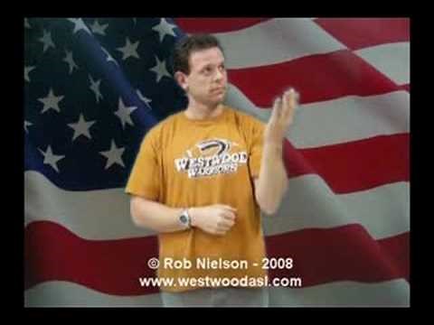 The Pledge of Allegiance - Signed in ASL (slow speed)