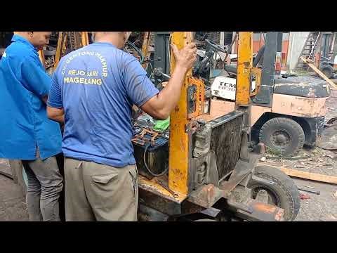 TOYOTA forklift engine assembly process type 2j ‼️ start the engine ‼️