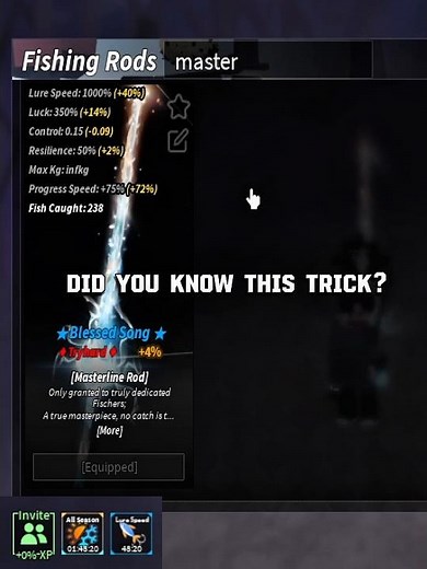 How to stack Merlin's luck boost from 25% to 50% #fisch #roblox