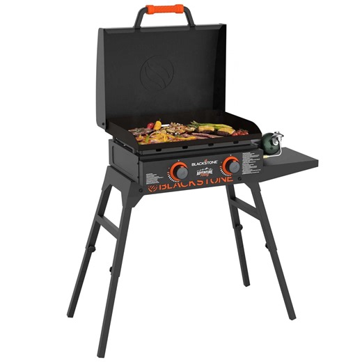 Blackstone Adventure Ready 22" Omnivore Propane Griddle with Stand and Adapter Hose, 22IN GRIDDLE W/ HOOD - Walmart.ca