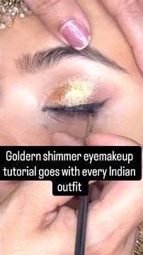 Ultimate Golden Eye Makeup Tutorial for Indian Skin Tones | Peach & Gold Shimmer + Winged Eyeliner