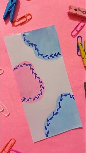 Viral Boho Bookmark ✨ Easy DIY Aesthetic Bookmark Idea #shorts #bohoart #bookmark #painting #diy