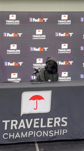 2.4M views · 48K reactions | Humphrey, the Travelers Championship security dog, is ready to take on the media and answer the ruff questions.  | Golf Digest | Facebook
