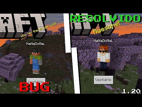 COMO RESOLVER O BUG DA SKIN NO MINECRAFT 1.20 BEDROCK