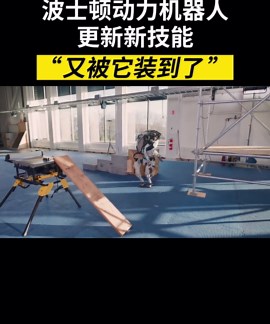 #波士顿动力机器人 更新新技能。#可恶被他装到了