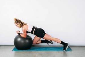 An At-Home Exercise Ball Workout You Can Do in 20 minutes