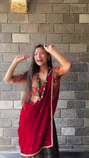 Traditional Indian Dance in Vibrant Saree Performance